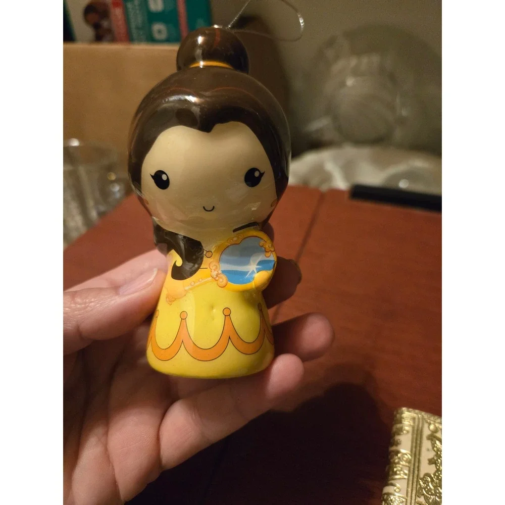 Disney Belle Beauty and the Beast Ceramic Christmas Ornament Yellow Dress Mirror